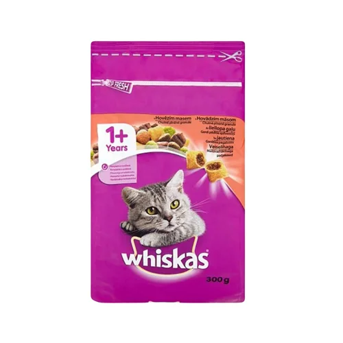 غذا خشک گربه ویسکاس طعم بیف ۳۰۰گرمی