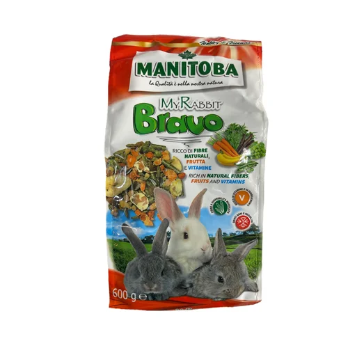 غذا مخلوط مانیتوبا  خرگوش میوه ای  ۶۰۰گرمی