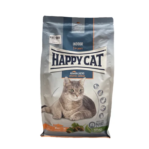 غذا خشک هپی کت گربه طعم سالمون ۱۳۰۰گرمی