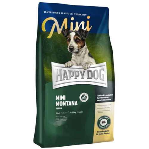 غذا خشک هپی داگ سگ بالغ نژاد کوچک مدل MINi MONTANA وزن ۱کیلویی