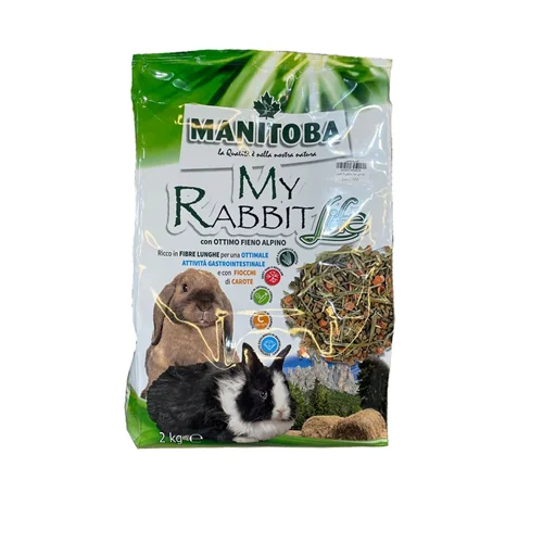 غذا مخلوط خرگوش مانیتوبا 2 کیلویی مدل MY RABBIT Life
