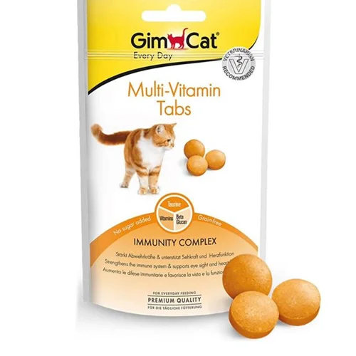 قرص مولتی ویتامین گربه جیم کت با طعم شیر